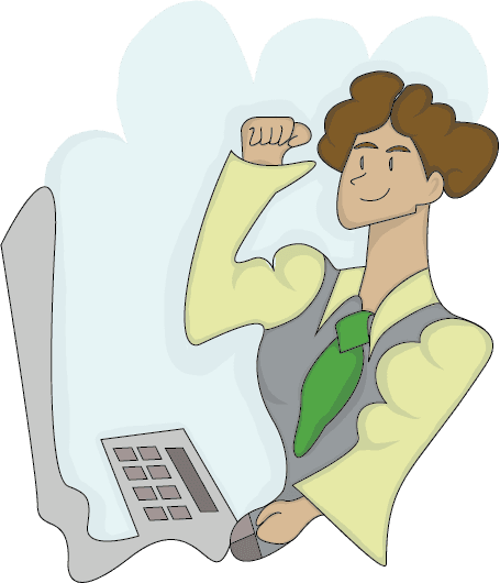 Illustrasjon av mann